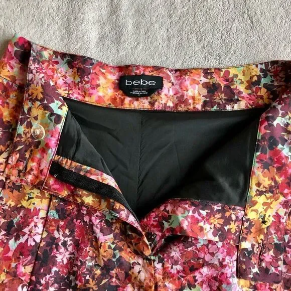 NWOT Bebe Floral High Waisted Easy Shorts - Picture 5 of 13